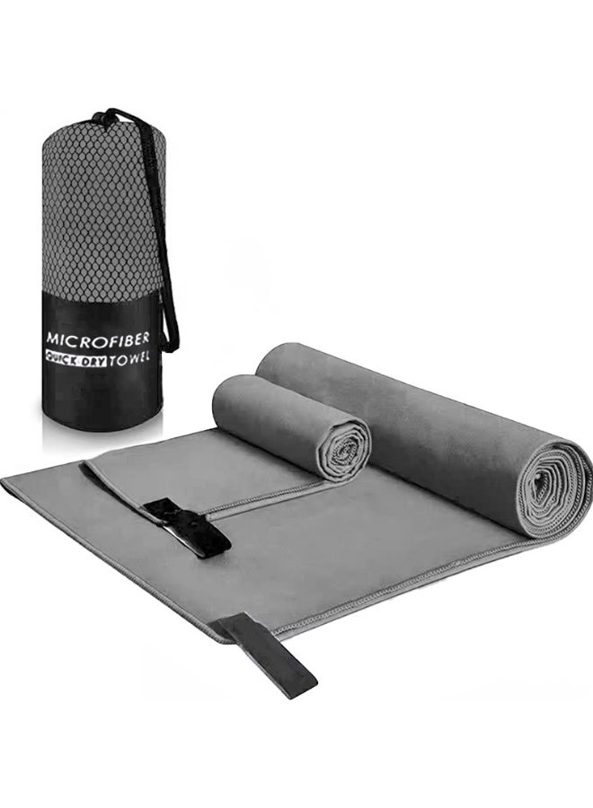 Adult Bath Towel Set,Microfiber Travel Gym Towels with Storage Bag,Extra Large Highly Absorbent & Soft Towel,Quick Drying Beach Towel , 40*80 cm - Image 1